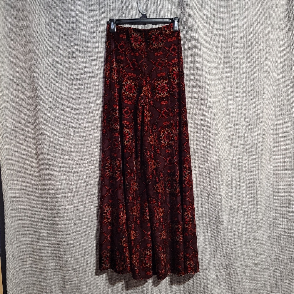 Free people loving feeling velvet wide leg trouser - Picture 7 of 9